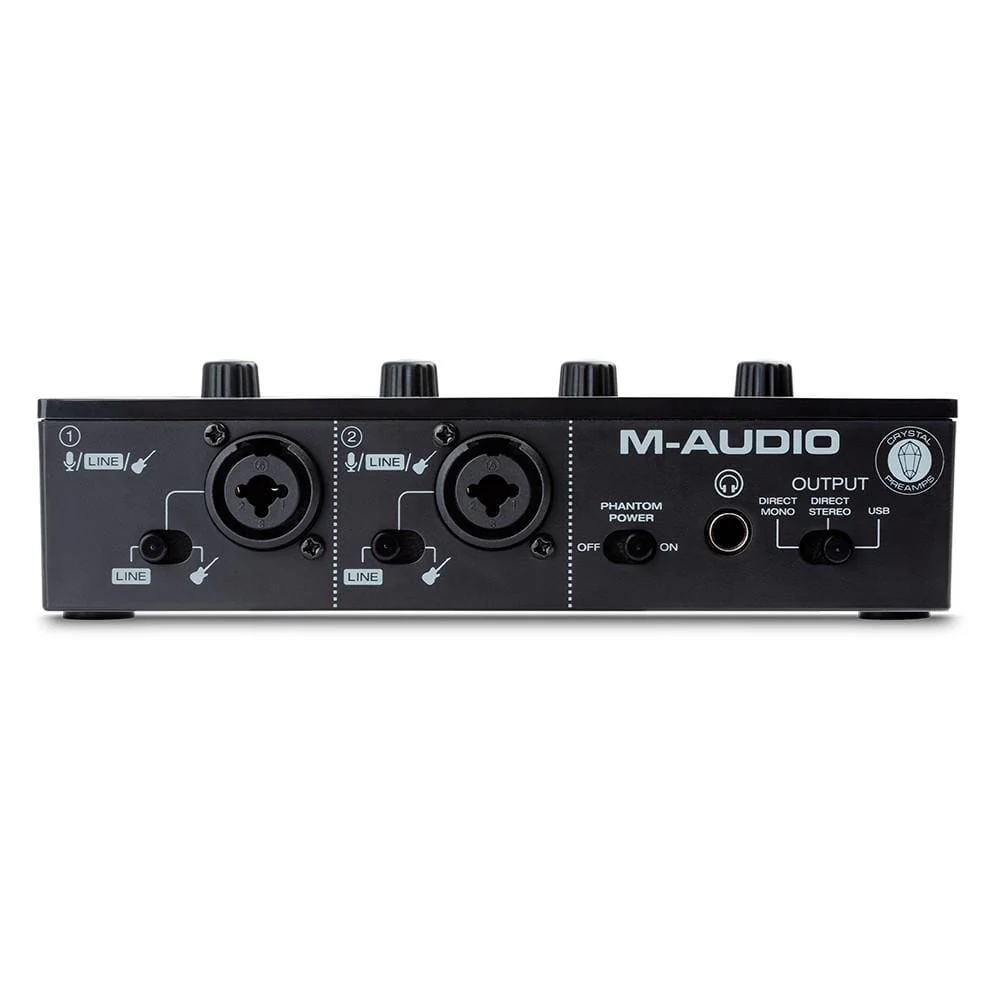 M-Audio M-Track Duo 2-Channel USB Audio Interface With 2 Combo Inputs With Crystal Preamps & Phantom Power - Image 5