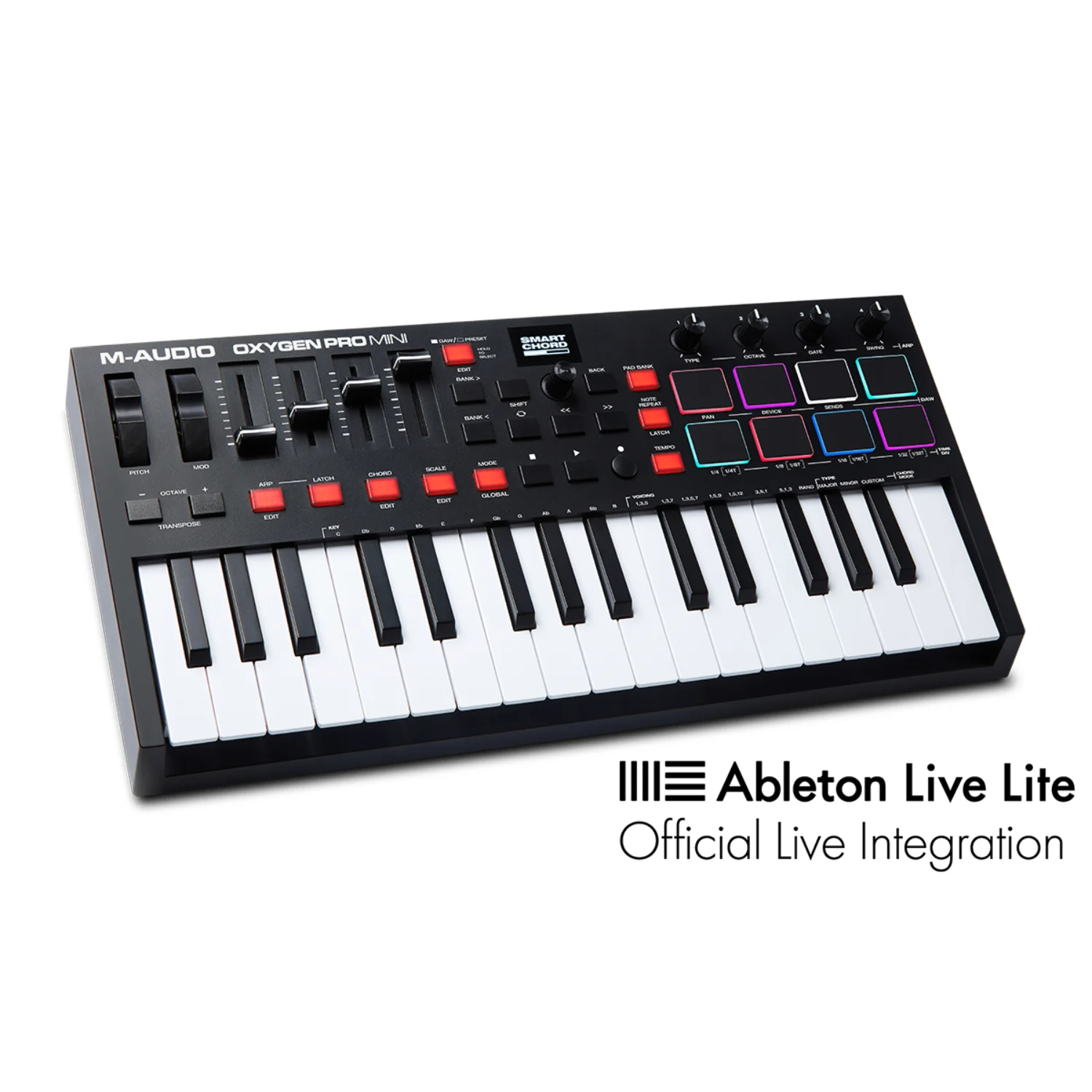 M-Audio Oxygen Pro USB Powered MIDI Controller With Smart Controls & Auto Mapping - Image 22