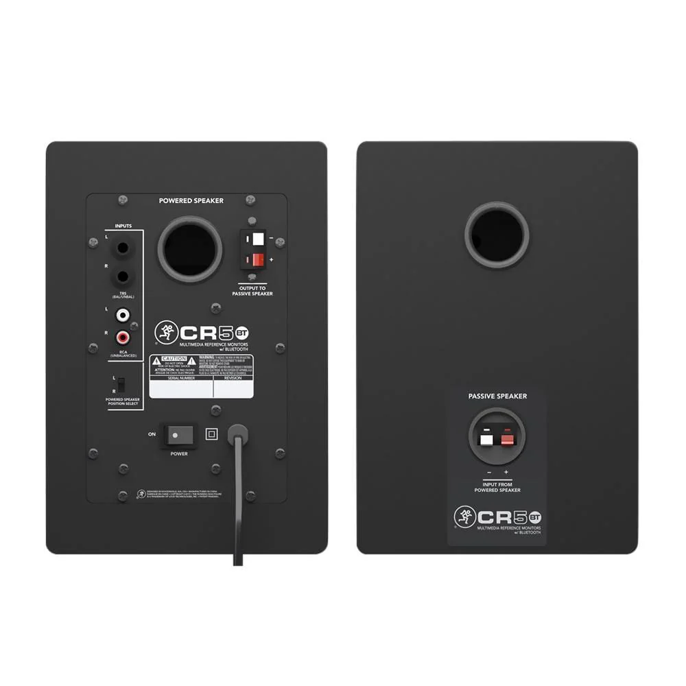 Mackie CR5BT 5 Inch Bluetooth Creative Multimedia Monitors with Isolation Pads, Cables & Ebook - Pair - Image 3