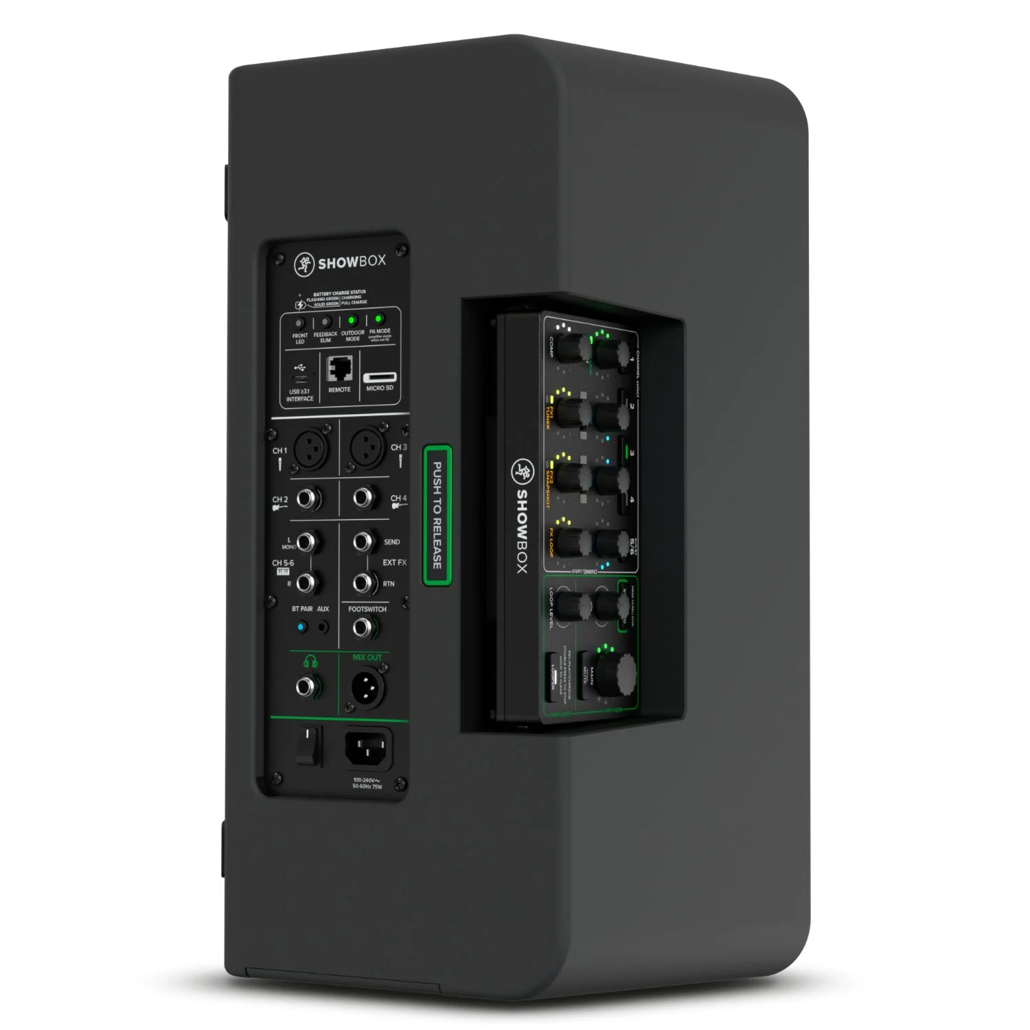 Mackie ShowBox Battery-Powered All-in-One Live Performance Rig with Breakaway Mix Control - Image 12