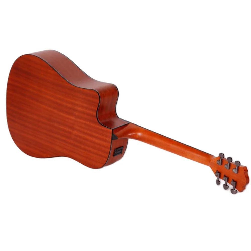 Mantic AG-370CE Dreadnought 6 String Electro Acoustic Guitar - Image 7