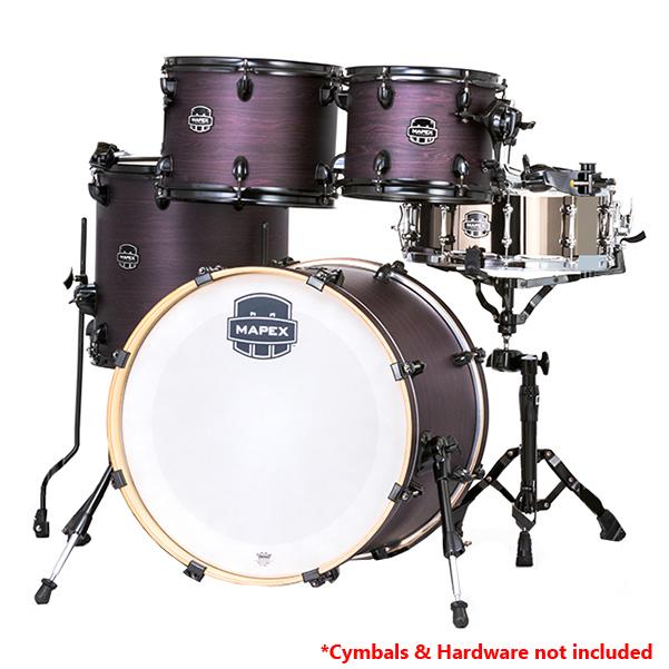 Mapex AR504S Armory Series 5 Pcs Black Plated Fusion Shell Pack - Purple Haze