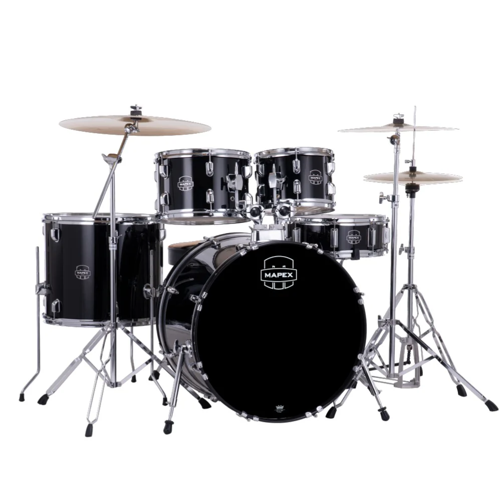 Mapex Comet 5 Piece Hybrid Acoustic Drum Set with Hardware Throne & Cymbals