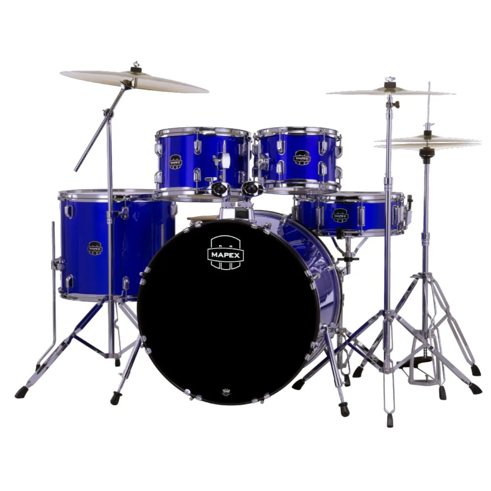 Mapex Comet 5 Piece Hybrid Acoustic Drum Set with Hardware Throne & Cymbals - Image 5