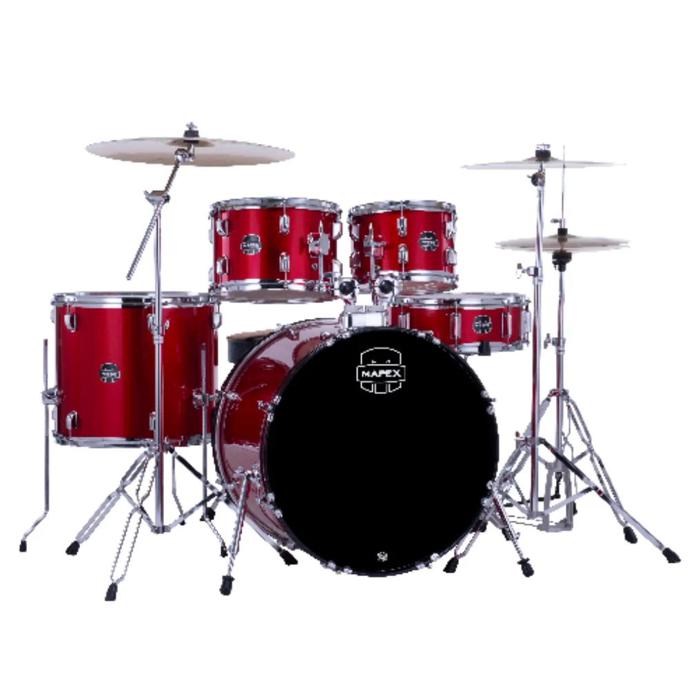 Mapex Comet 5 Piece Hybrid Acoustic Drum Set with Hardware Throne & Cymbals - Image 7