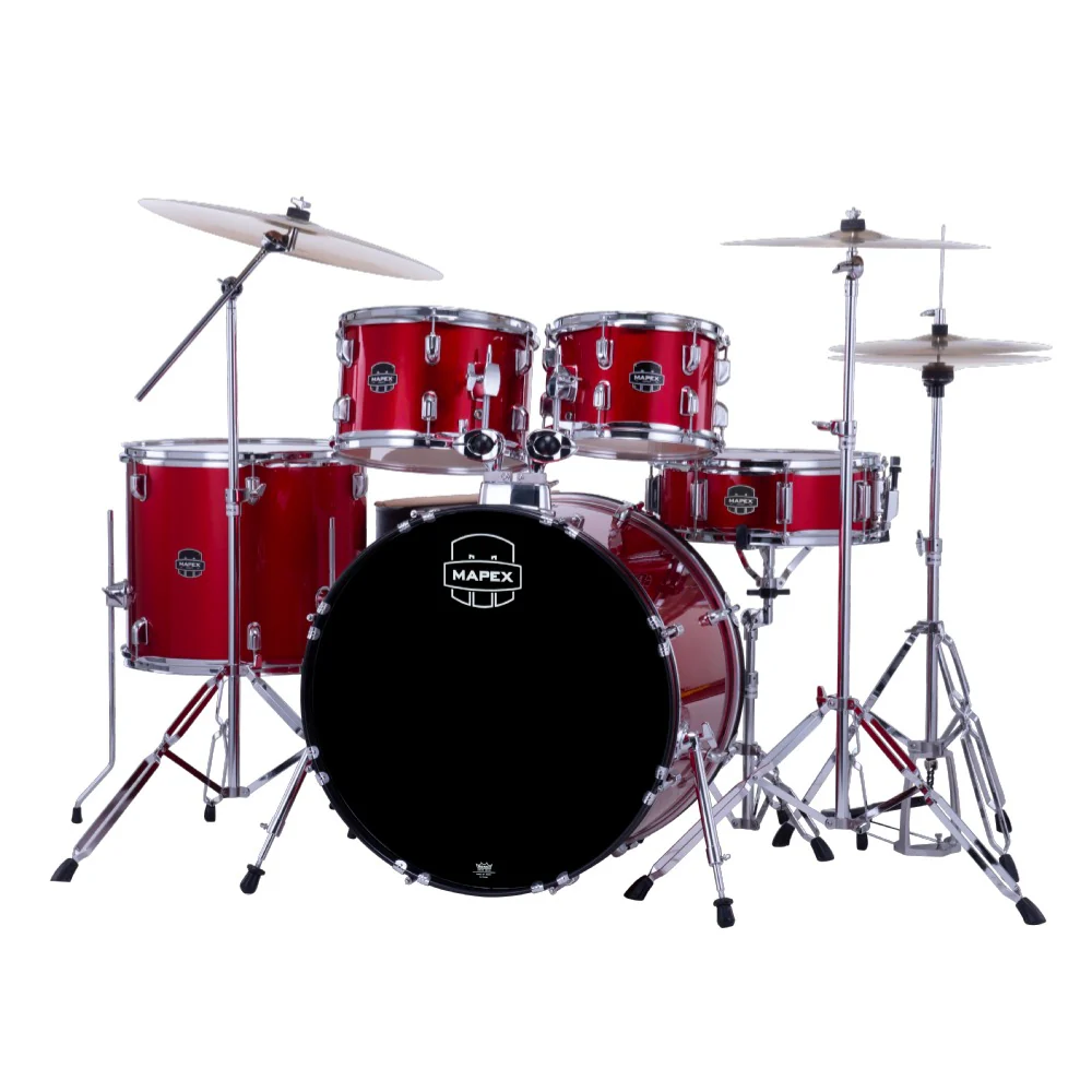 Mapex Comet 5 Piece Hybrid Acoustic Drum Set with Hardware Throne & Cymbals - Image 8
