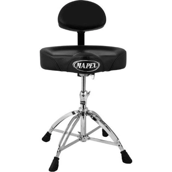 Mapex T775 Drum Throne with Back Rest Saddle Seat
