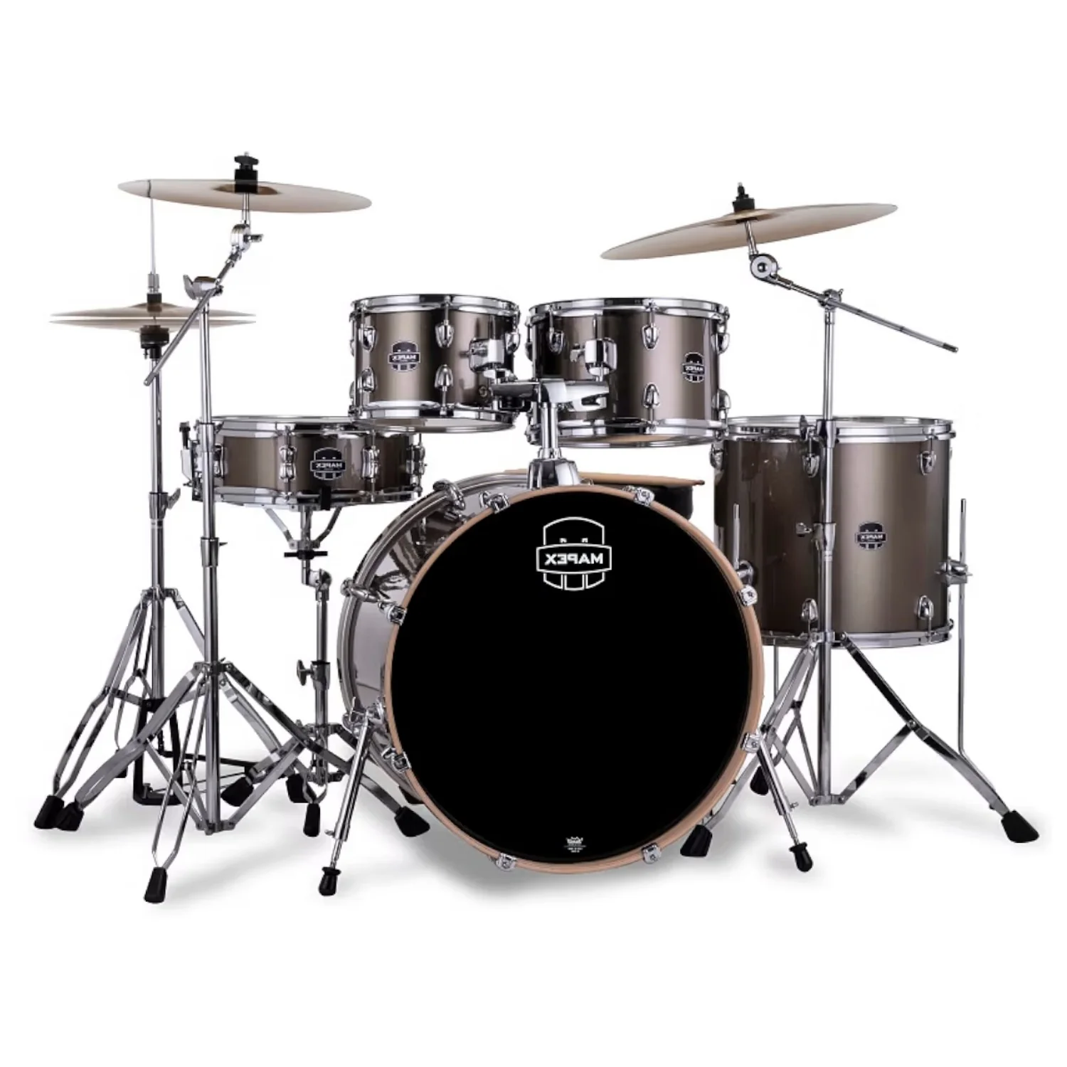 Mapex Venus 5Pcs Hybrid Acoustic Drum Kit with Hardware Cymbals & Throne - Image 6