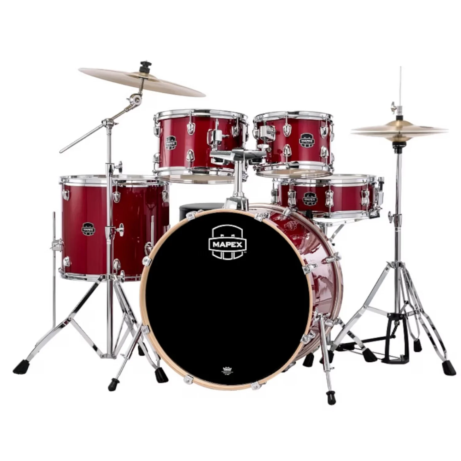 Mapex Venus 5Piece Jazz Acoustic Drum Set with Hardware & Throne