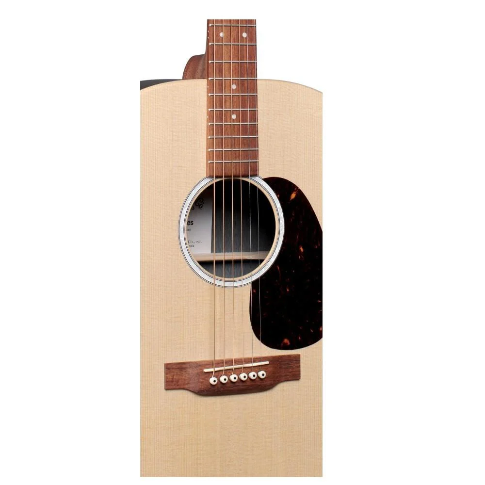 Martin DX2E Dreadnought Semi Acoustic Guitar with Gig Bag - Image 2