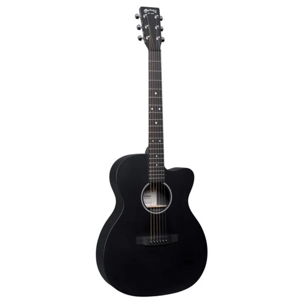 Martin OMC X1E 6 String Electro Acoustic Guitar with Gig Bag - Black
