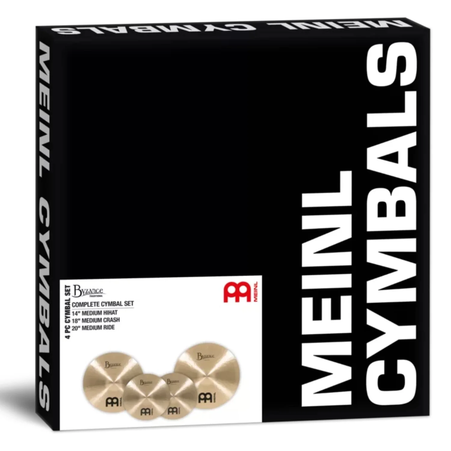 Meinl BT-CS1 14",18",20" Byzance Traditional Cymbal Set - Pack of 4 - Image 3