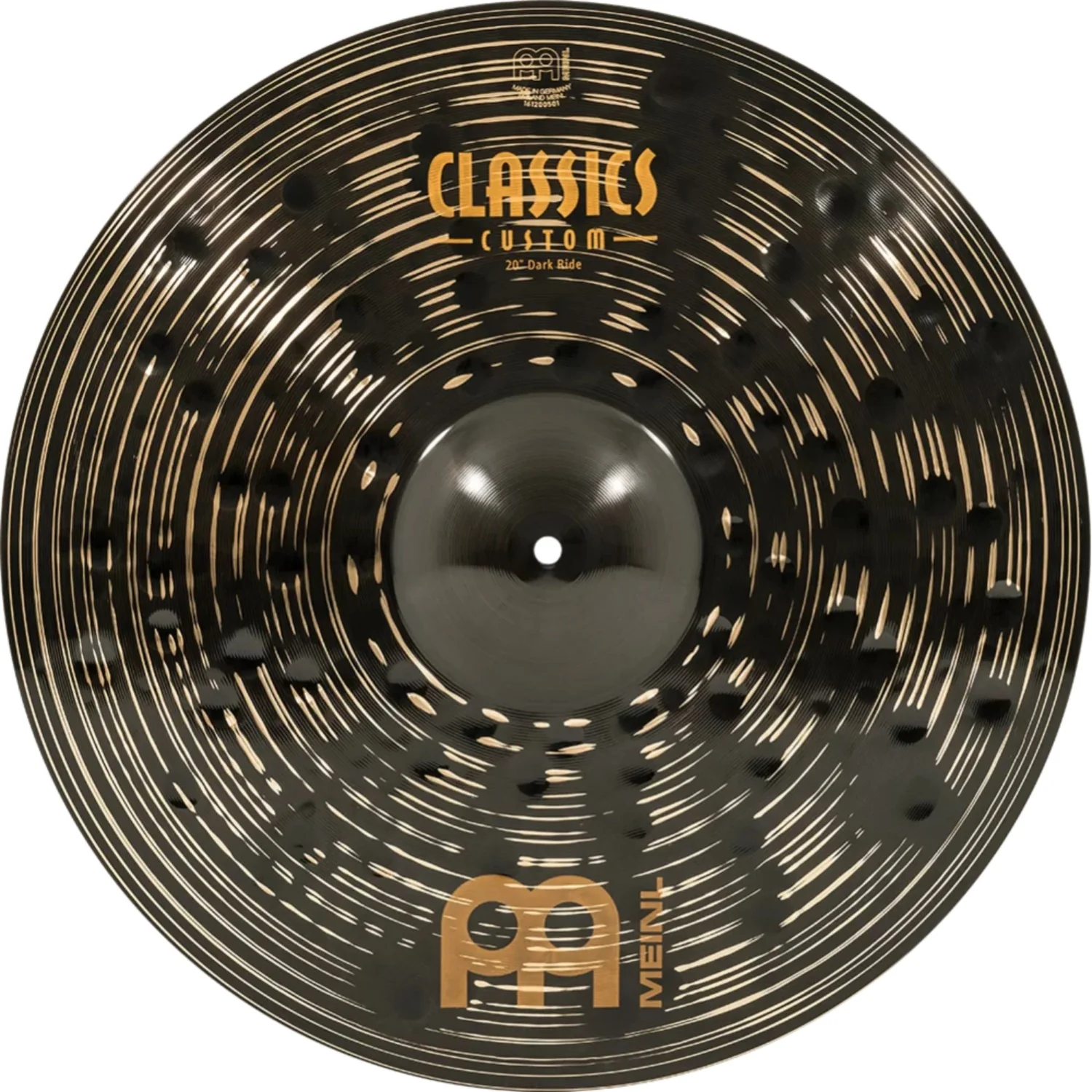 Meinl CCD-CS1 Classics Custom Dark 14"HH 16"Cr 18"Ch 20"Rd Cymbals Set - Image 7