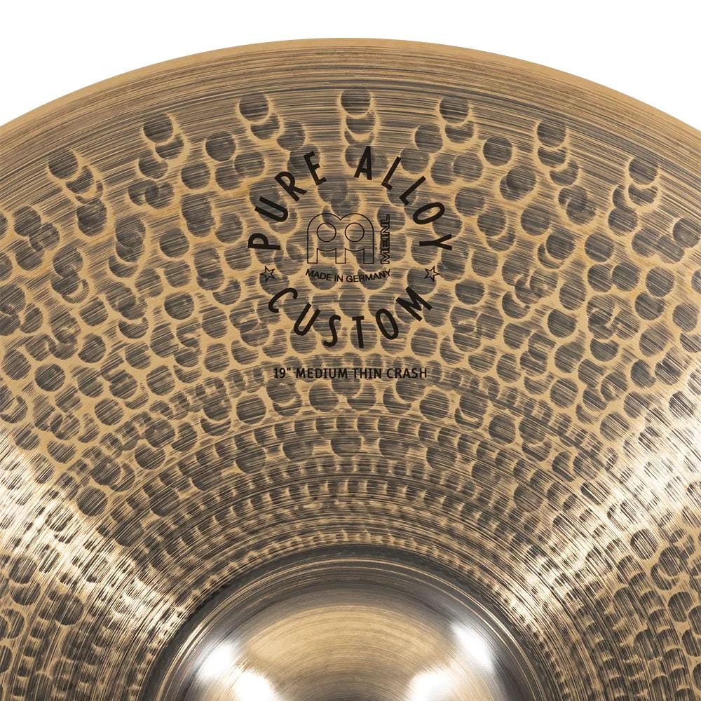 Meinl Cymbals PAC19MTC Pure Alloy Custom 19 Inch Medium Thin Crash Cymbal - Image 3