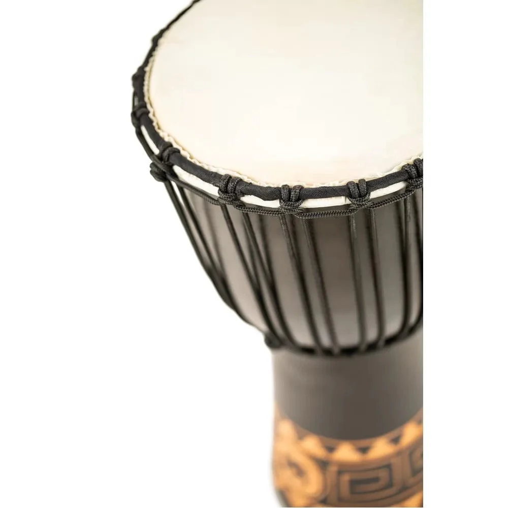 Meinl HDJ1-M 10" Headliner Series Congo Series Rope Tuned Djembe - Dark Brown - Image 3