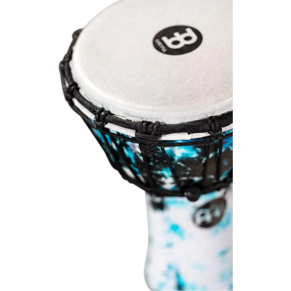 Meinl JRD-GB 7" Jr. Series Synthetic Djembe - Galactic Blue Tie Dye - Image 3