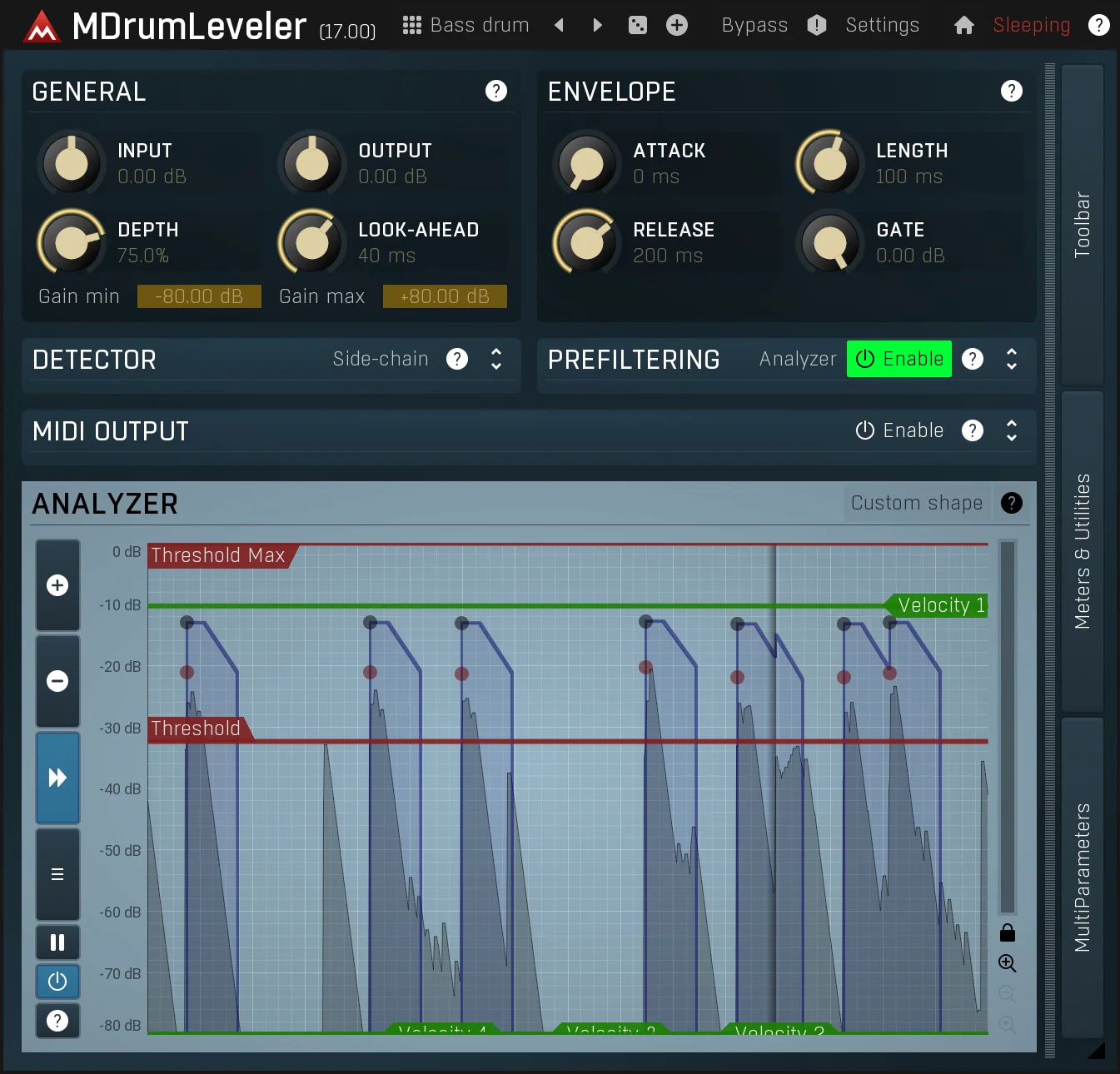 MELDA MDrumLeveler Drum Leveling – Professional Audio Software & Plugin