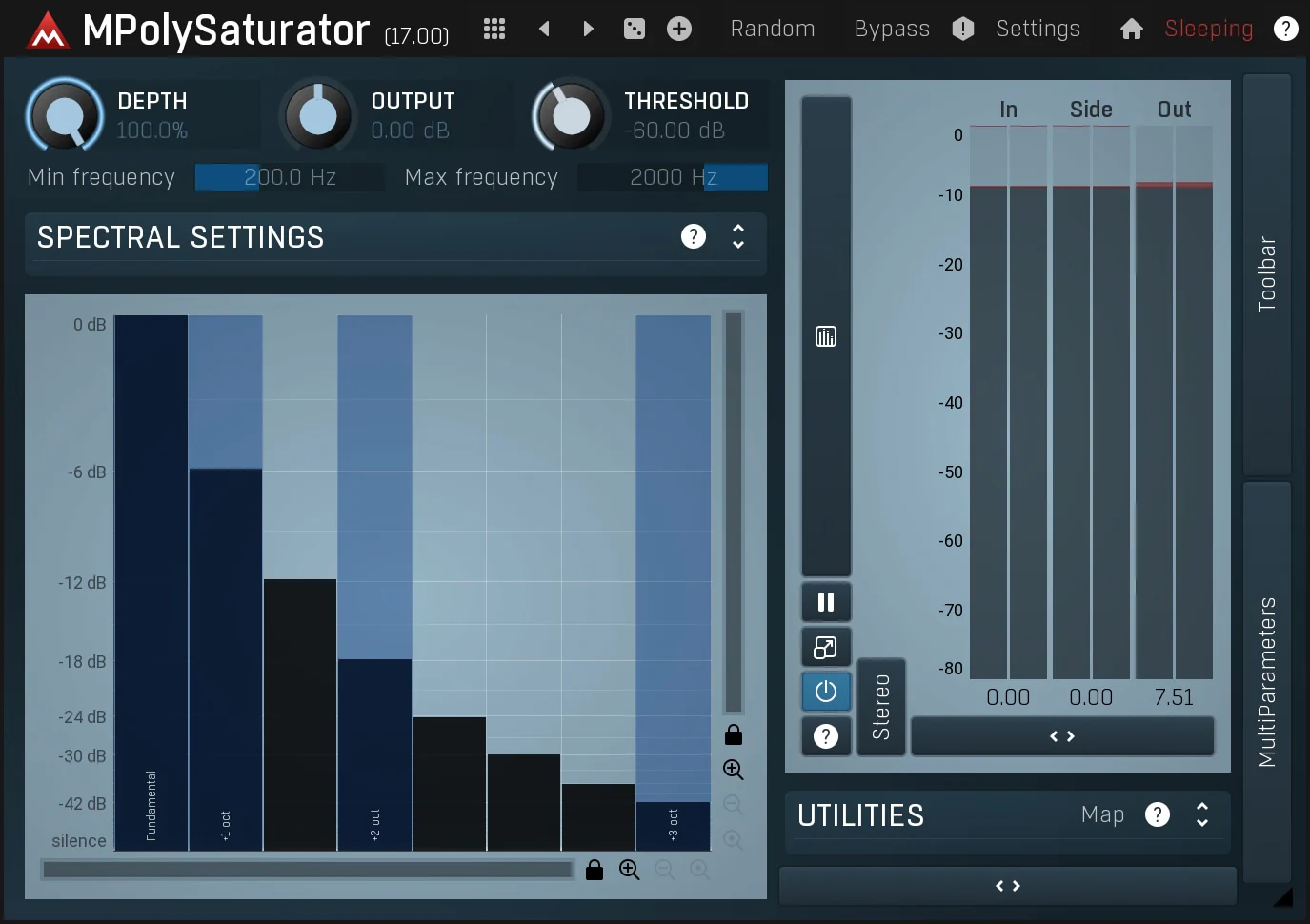MELDA MPolySaturator Saturator – Professional Audio Software & Plugin