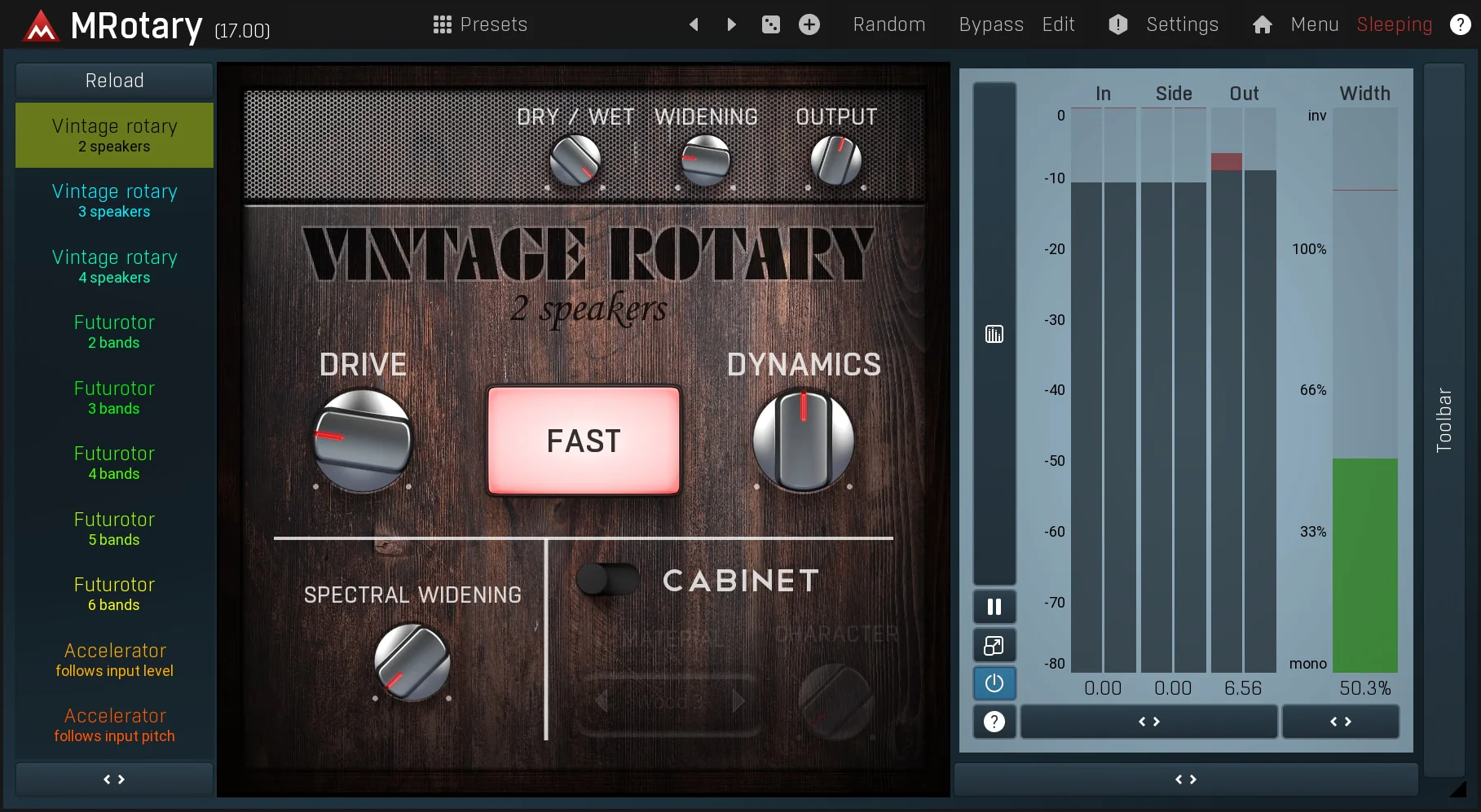 MELDA MRotary Rotary Effect – Professional Audio Software & Plugin