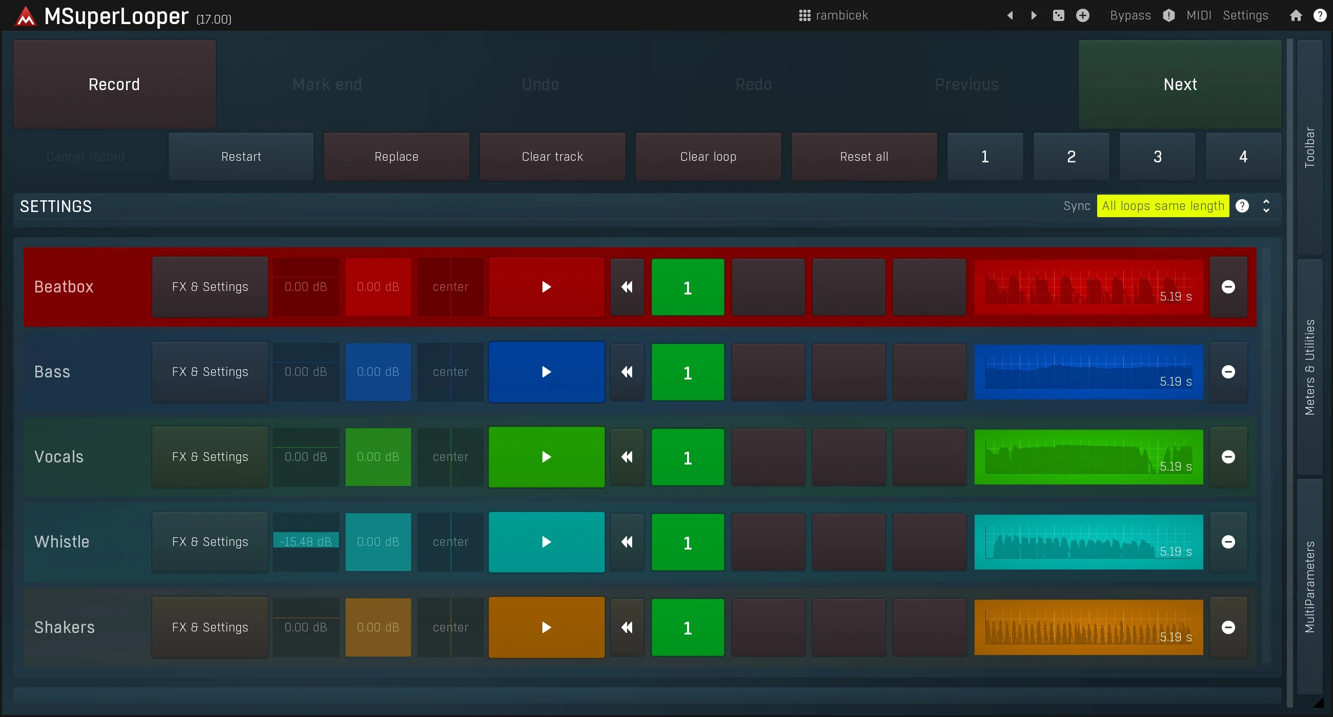 MELDA MSuperLooper Looper – Professional Audio Software & Plugin