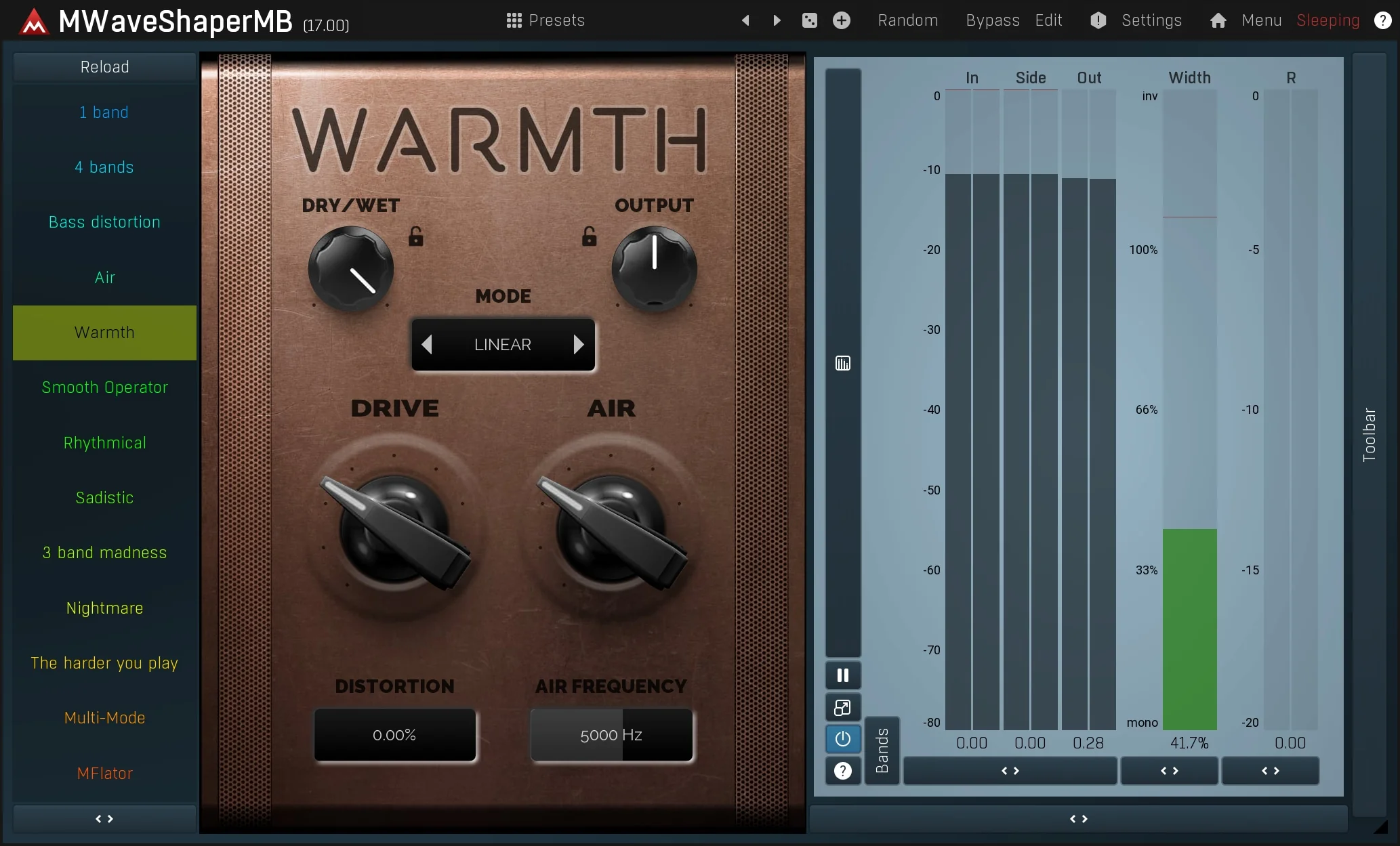 MELDA MWaveShaperMB Wave Shaper – Professional Audio Software & Plugin