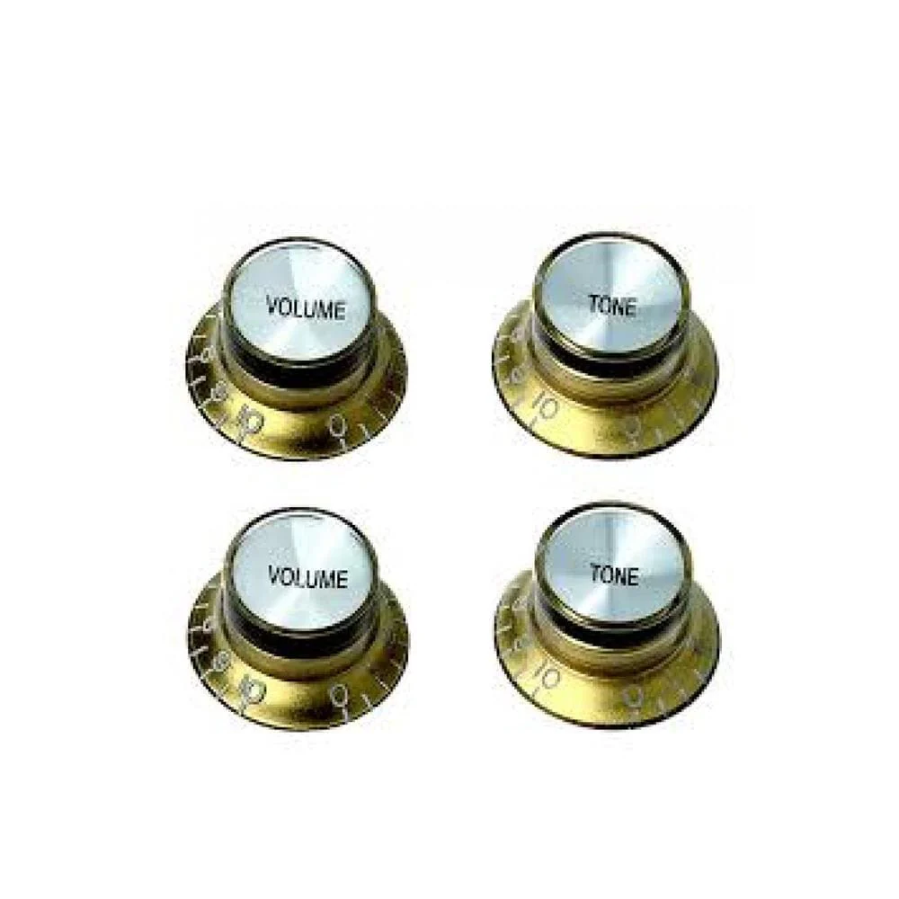 Mighty Mite MMKN007CG Les Paul Vintage Top Hat Cream Gold Knob