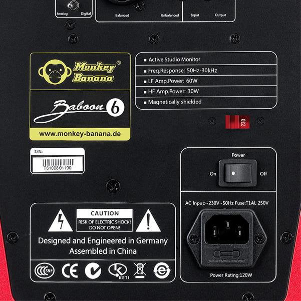 Monkey Banana Baboon 6 Active Studio Monitor Speaker - Image 4