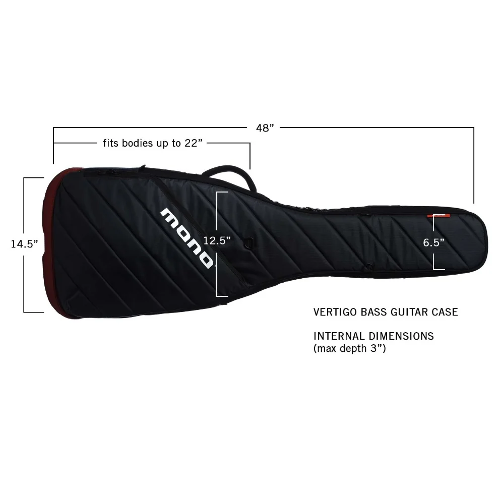 Mono Creators M80-VEB Vertigo Steel Bass Guitar Case - Image 6