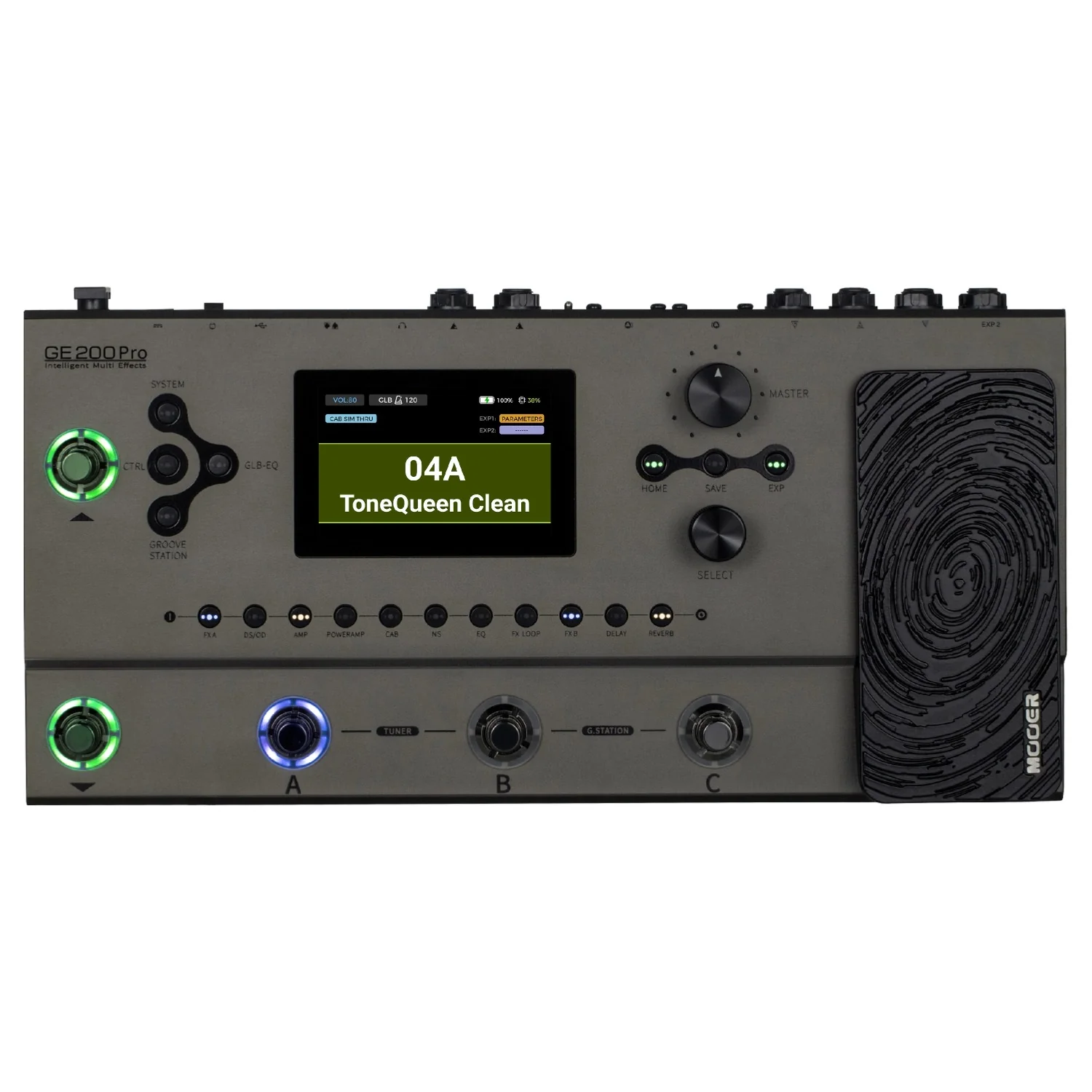 Mooer GE200 Pro Intelligent Multi Effects Pedal