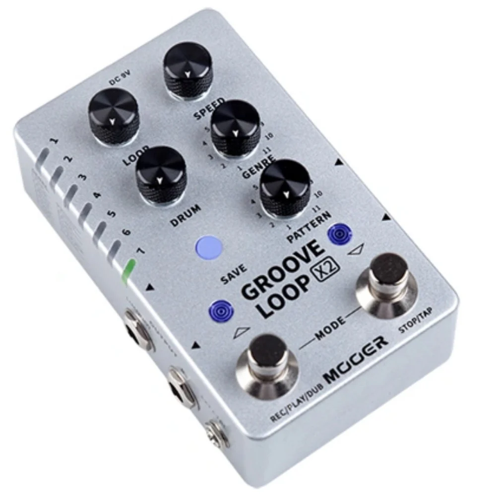 Mooer Groove Loop X2 Stereo Looper & Drum Machine Pedal - Image 8