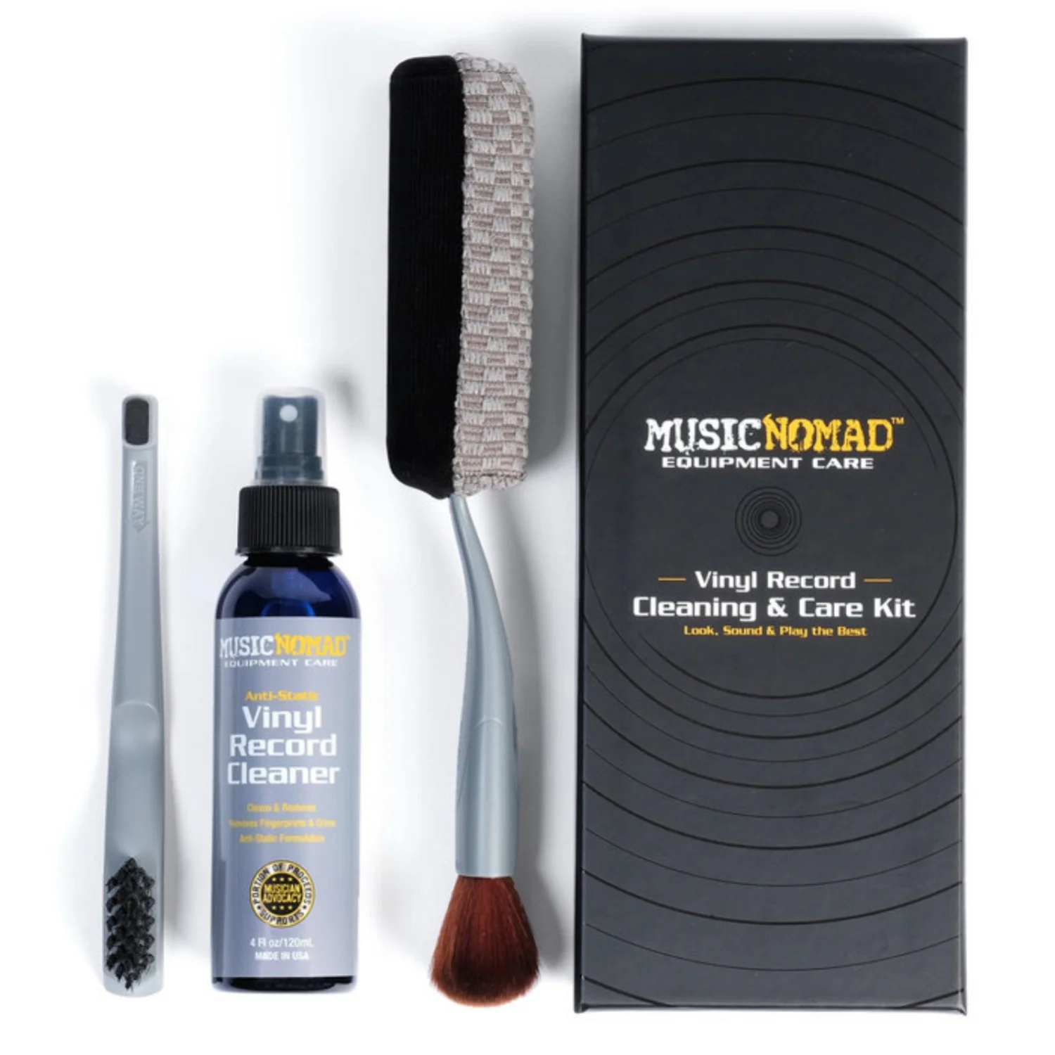 Music Nomad MN890 6 in 1 Vinyl Record Cleanig & Care Kit - Image 23