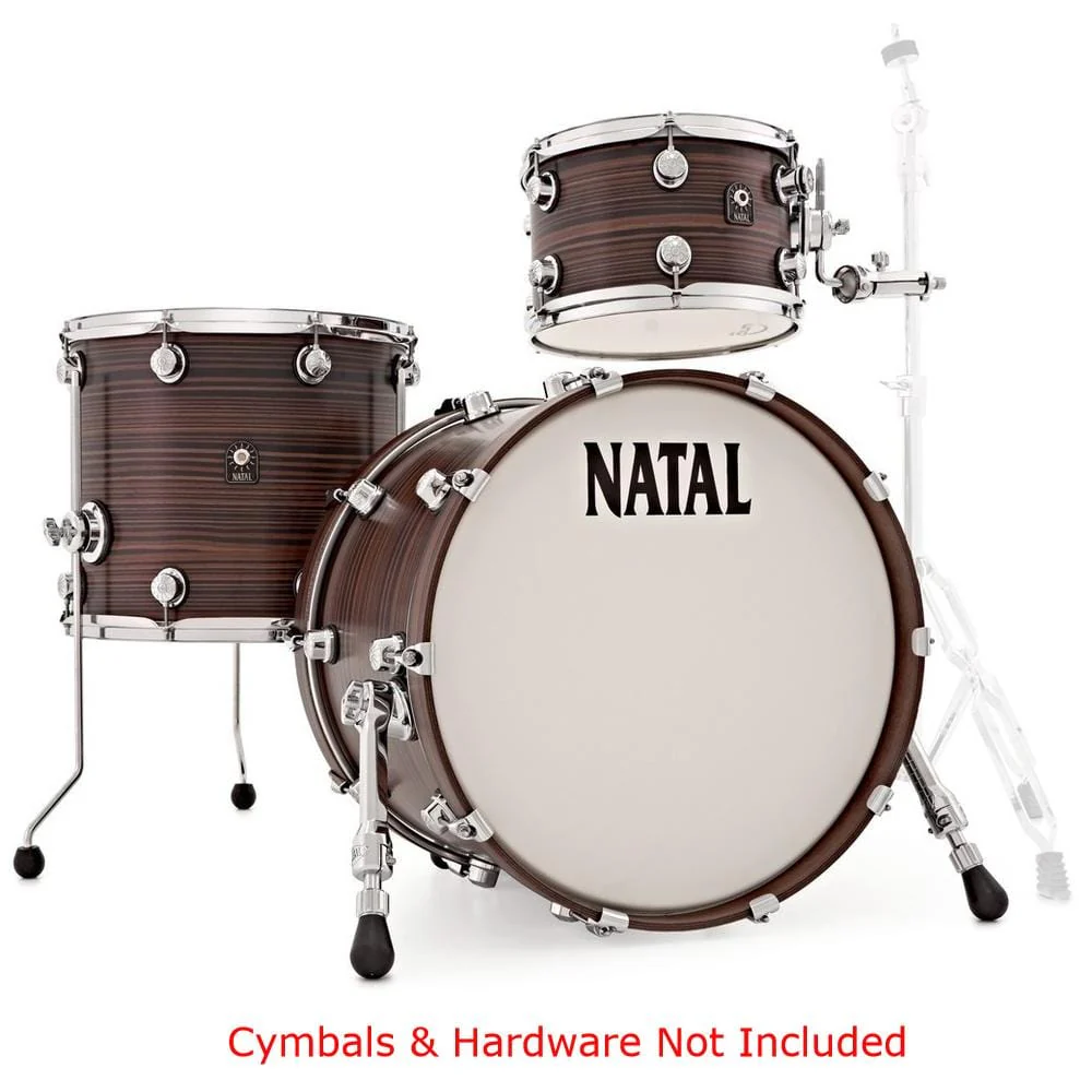 Natal Cafe Racer Series TJ Traditional Jazz 3 Piece Shell Pack Acoustic Drum Kit - Image 4