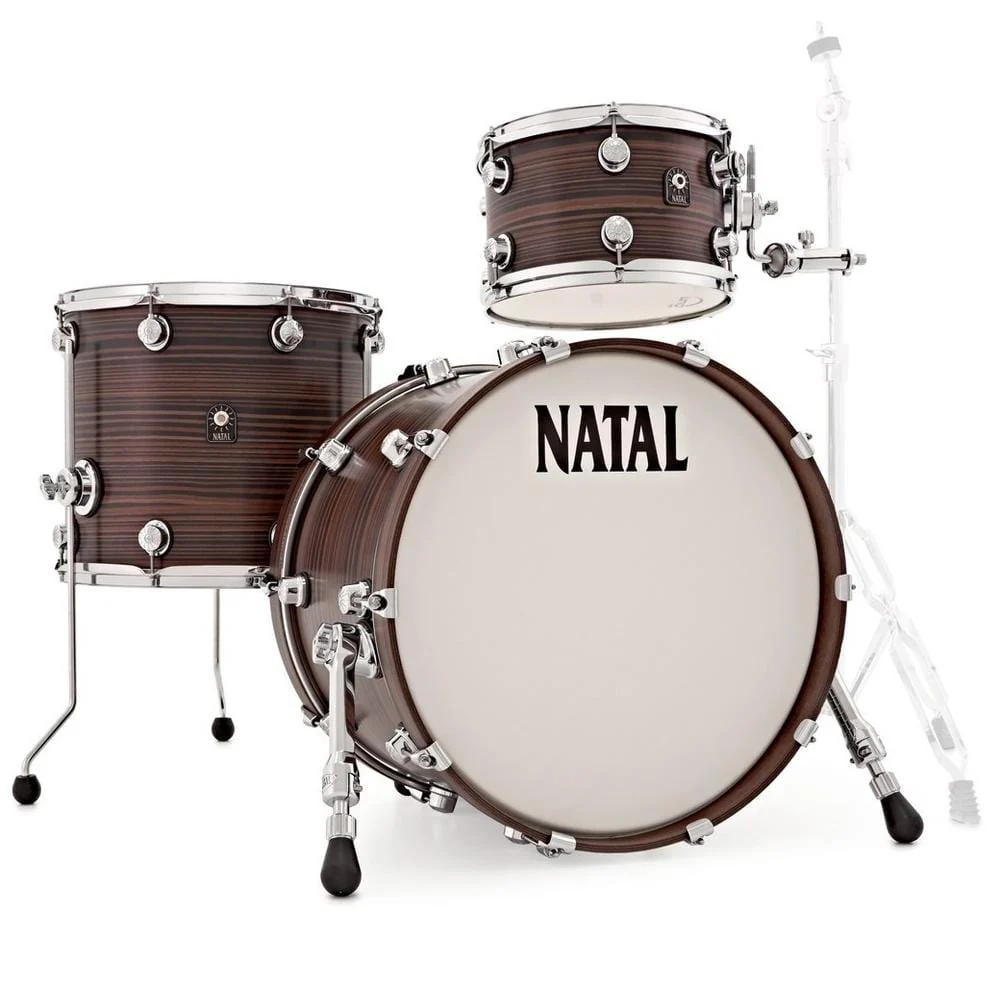 Natal Cafe Racer Series TJ Traditional Jazz 3 Piece Shell Pack Acoustic Drum Kit - Image 5