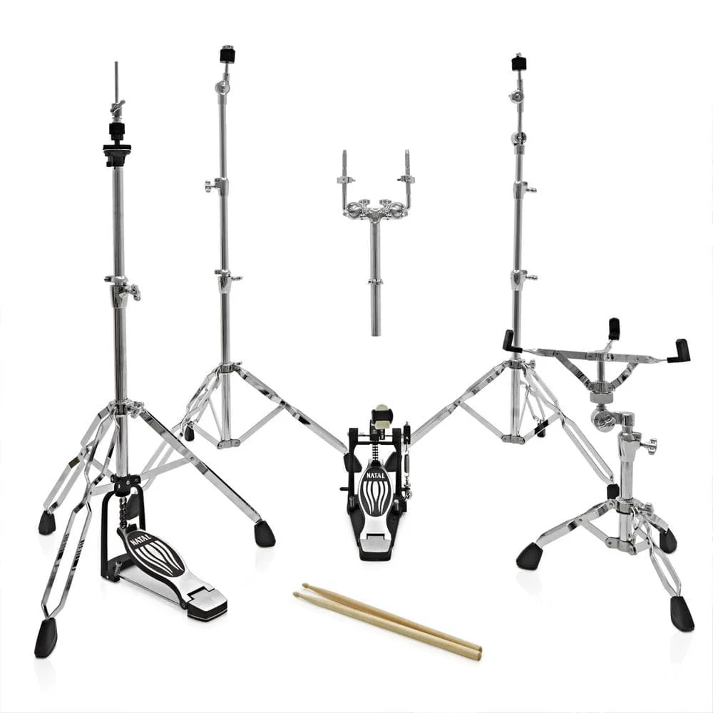 Natal KAR-F20 Arcadia Series Fusion 20 5-Piece Shell Pack Acoustic Drum Kit with Hardware & Stands - Image 5