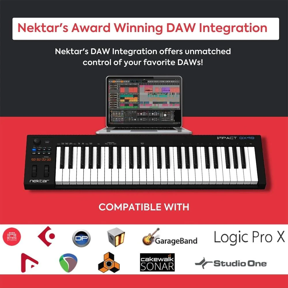 Nektar Impact GX-49 Midi Keyboard - Image 6