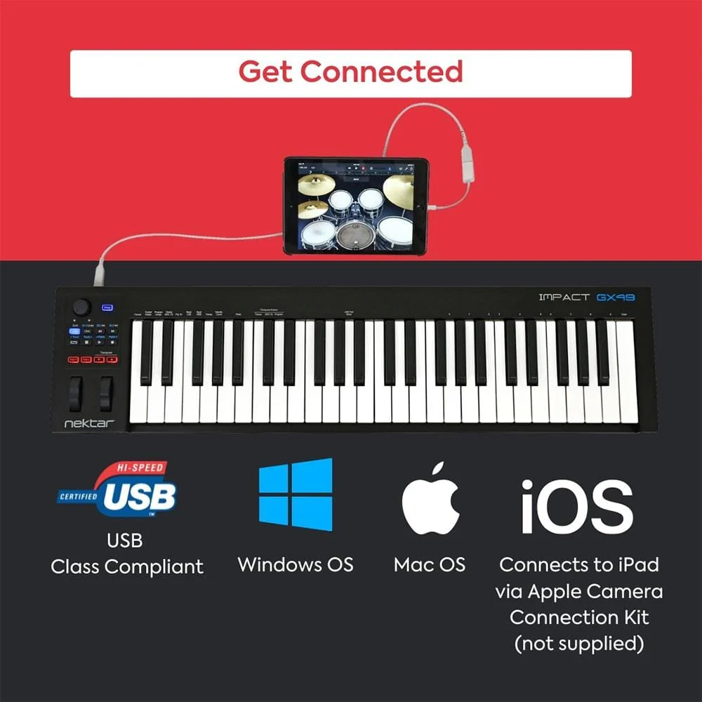 Nektar Impact GX-49 Midi Keyboard - Image 9