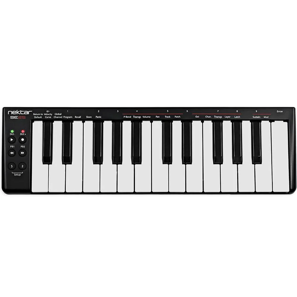 Nektar SE25 25-Key USB Mini MIDI Keyboard With Bitwig Software, Cloth, Gigbag & Ebook - Image 2