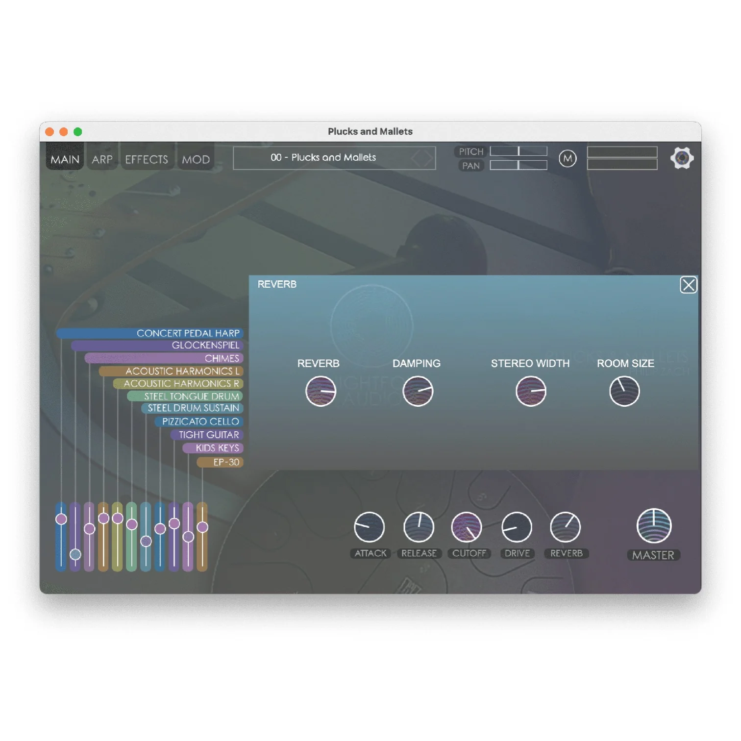 Nightfox Audio Plucks and Mallets Virtual Instrument – Professional Audio Software & Plugin - Image 2