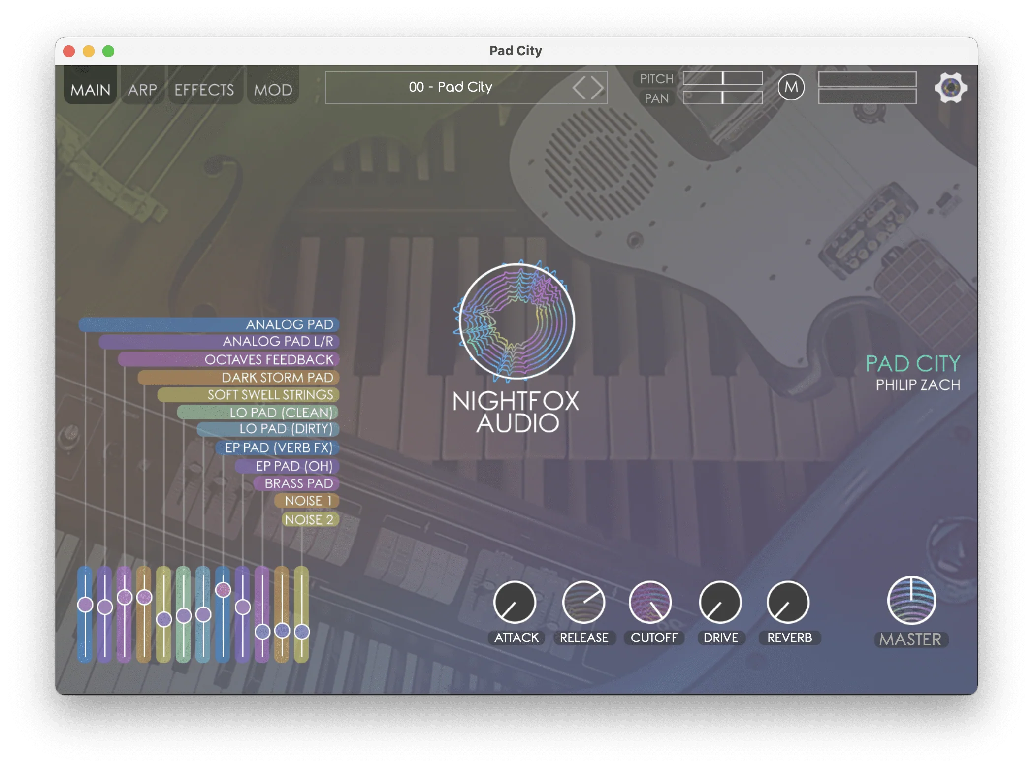 Nightfox Pad City: Pad Instrument Collection – Professional Audio Software & Plugin