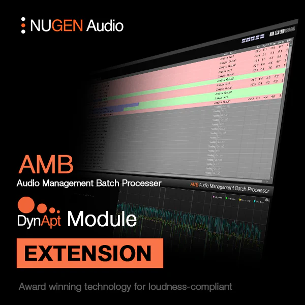 NUGEN AMB DynApt Module Dynamic Adaptive Processing – Professional Audio Software & Plugin