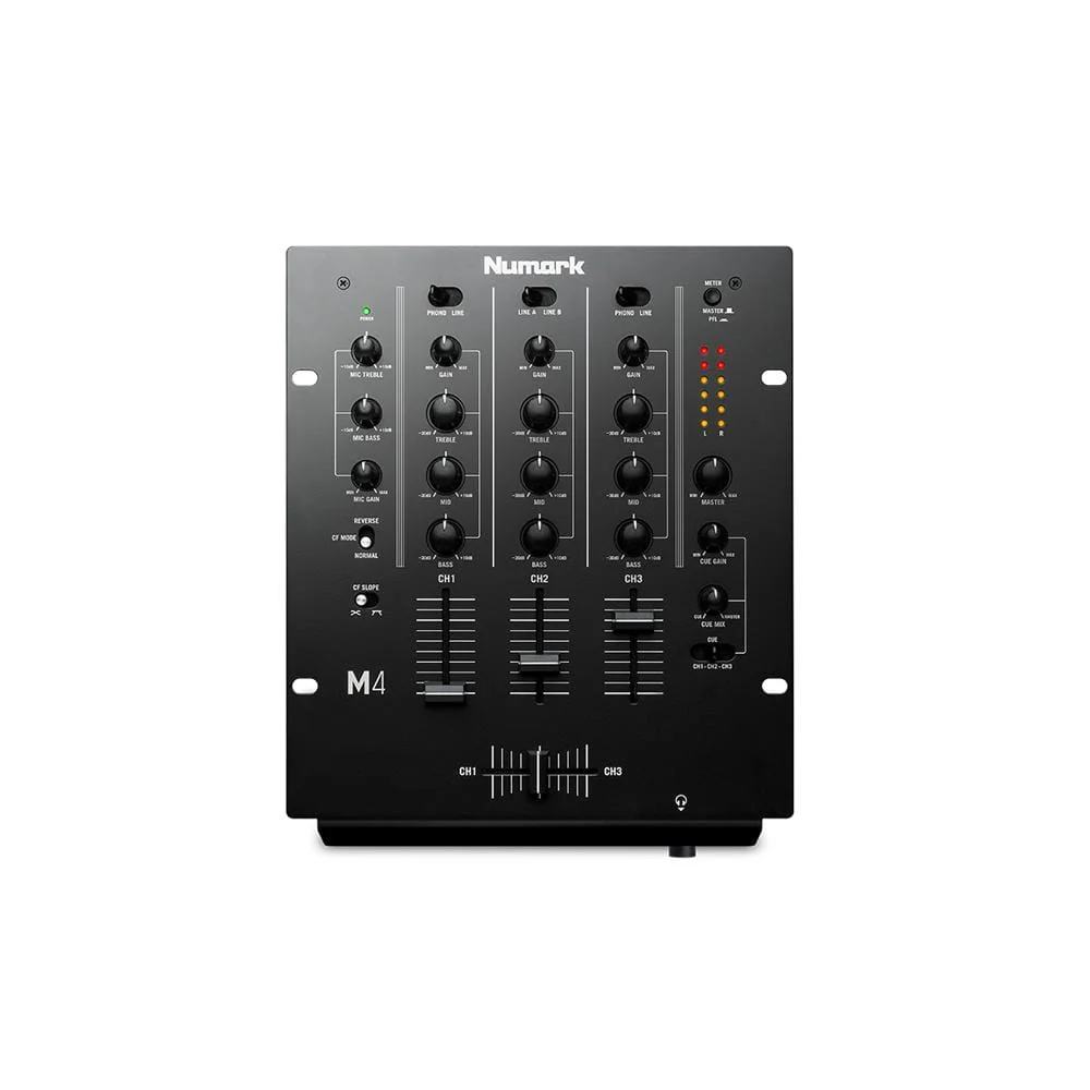 Numark M4 Black 3-Channel DJ Scratch Mixer - Image 2