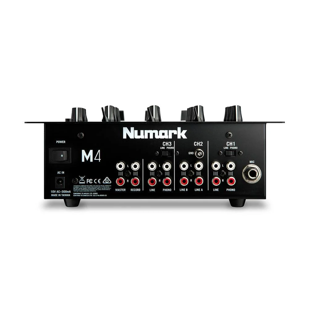 Numark M4 Black 3-Channel DJ Scratch Mixer - Image 3