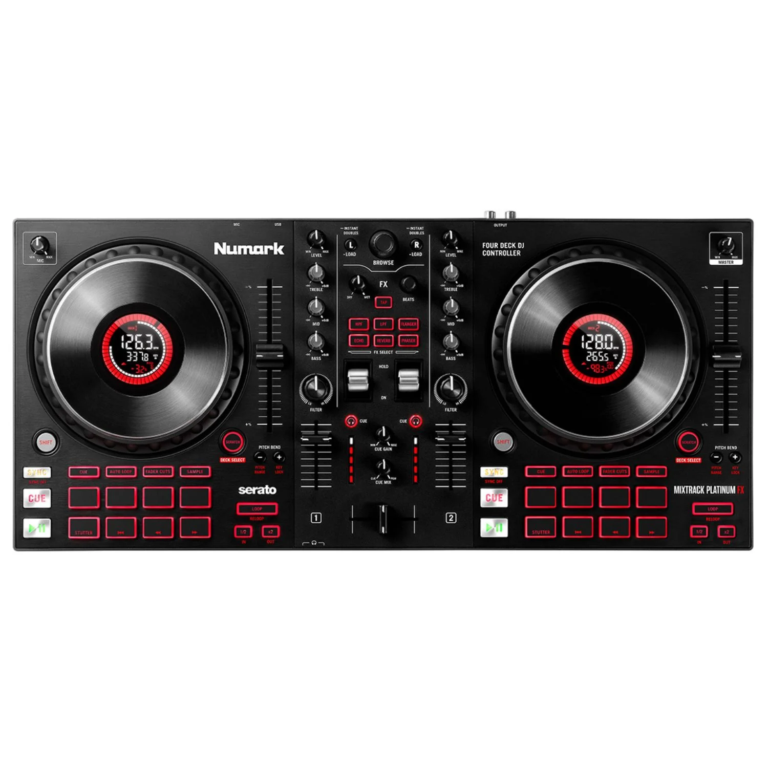 Numark Mixtrack Platinum DJ Controller With Jog Wheel Display