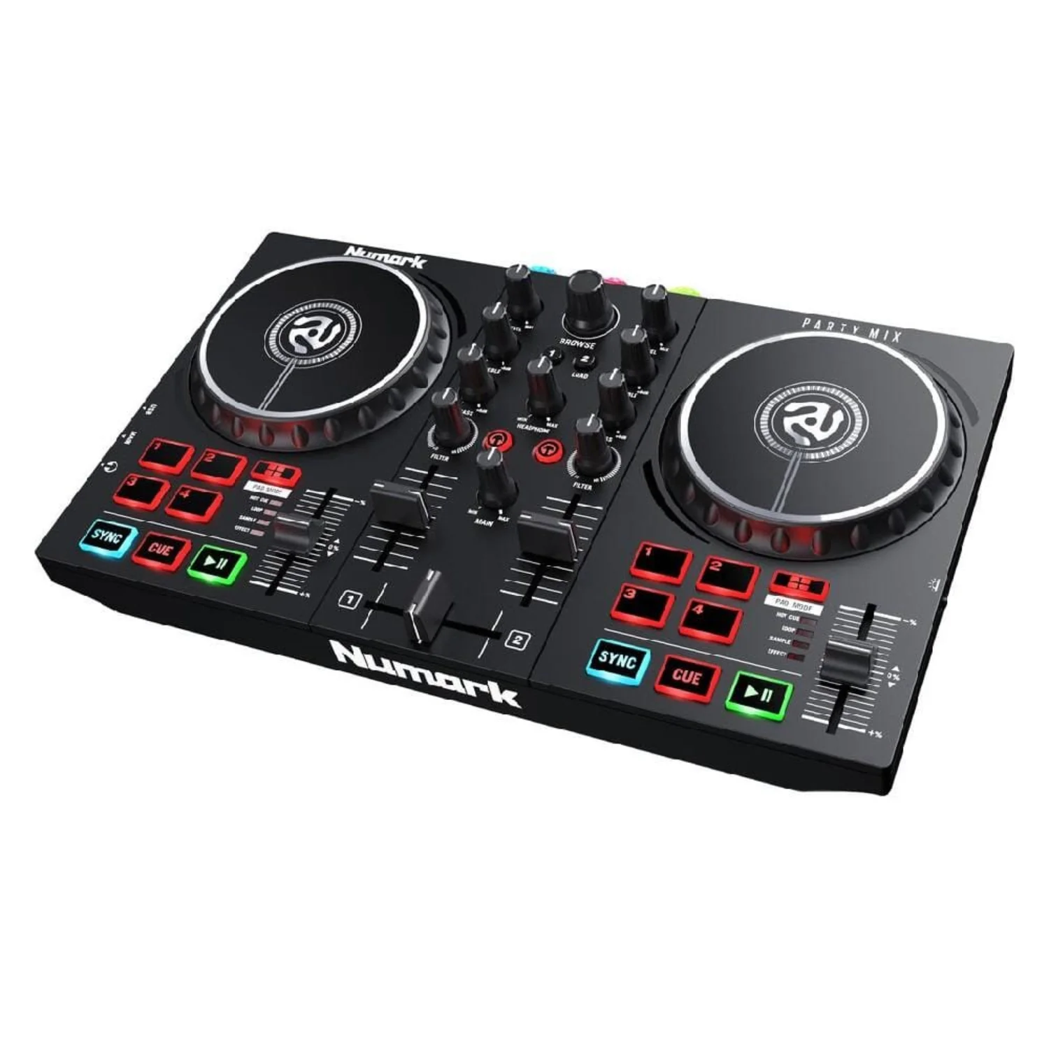 Numark Party Mix MkII DJ Controller with Built-In Light Show - Open Box