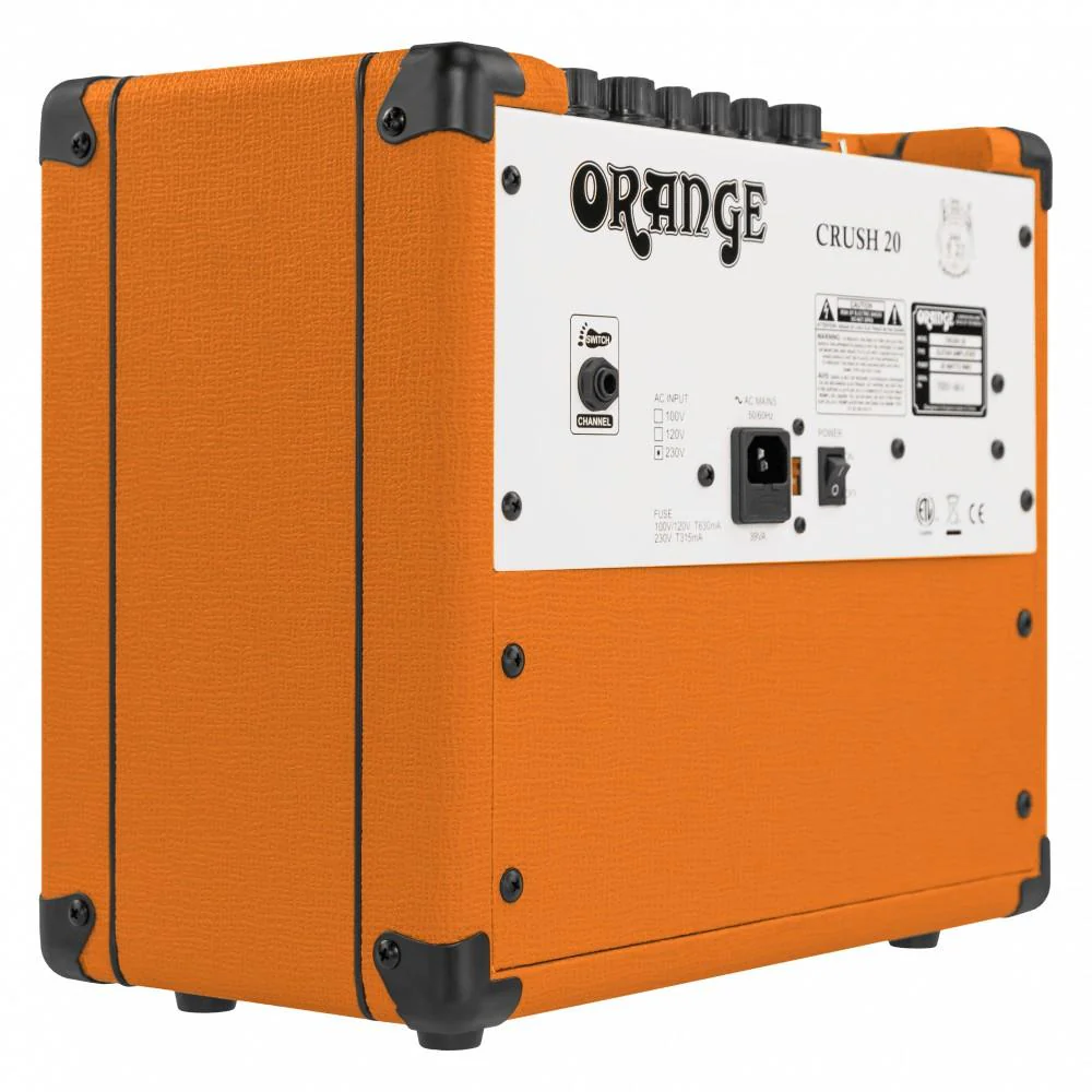 Orange Crush 20 20w Twin Channel Solid State Combo Guitar Amplifier - Image 4