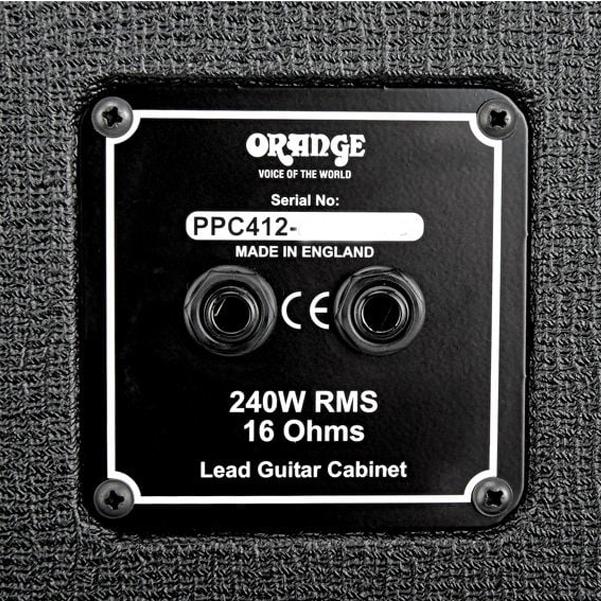 Orange PPC412 240W Power Projection Guitar Speaker Cabinet - Slope Black - Image 4