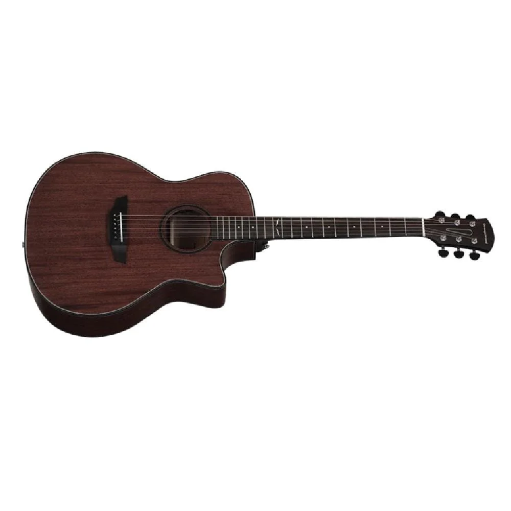 Orangewood Morgan Grand Auditorium Cutaway Fishman Sonitone Electronics Solid Mahogany Top Acoustic Guitar - Image 3