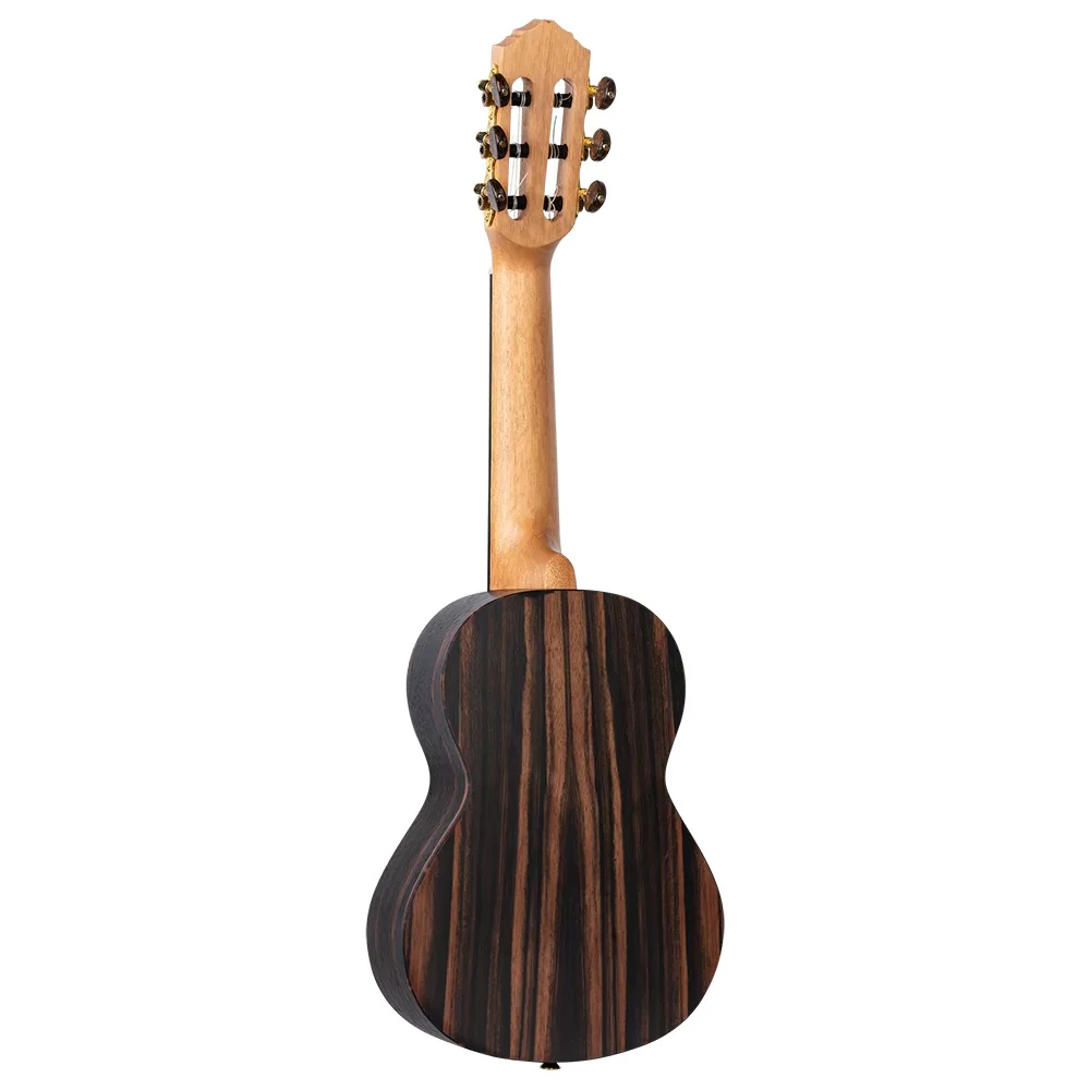 Ortega RGL5EB Mini Travel Series Ebony Electro Acoustic Guitarlele - Natural - Image 2
