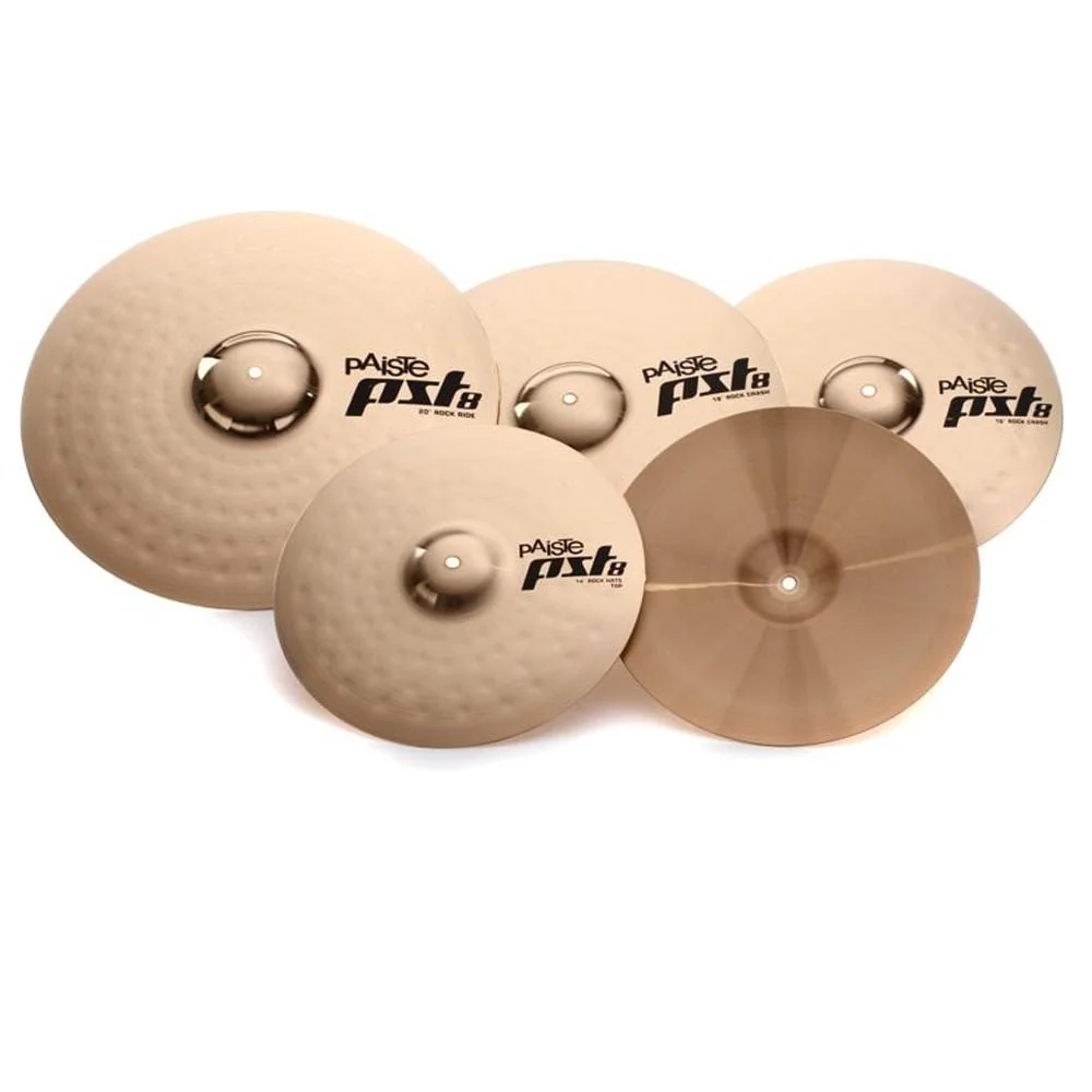 Paiste PST-8 Reflector Cymbal Pack Plus 16-Inch Crash Cymbal