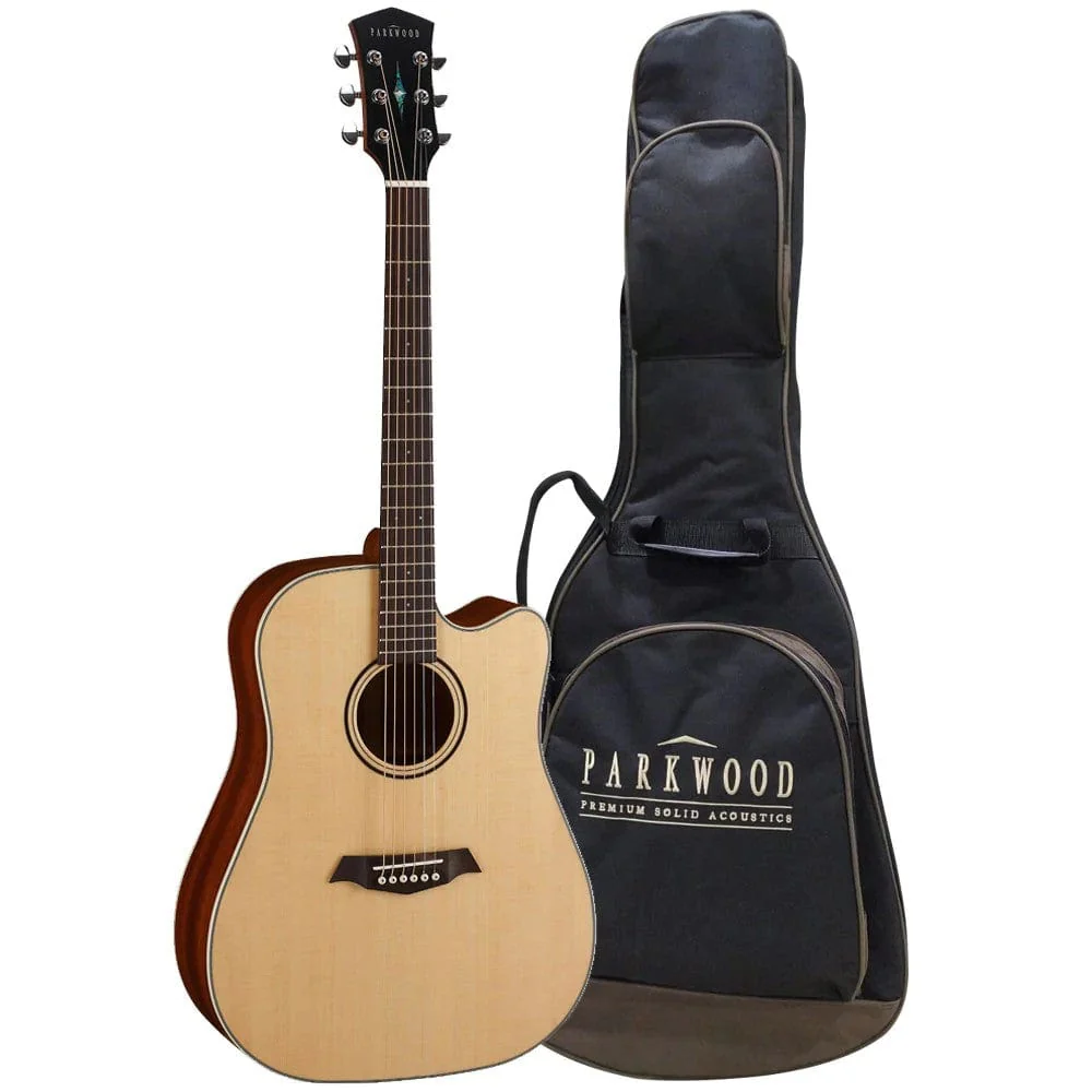 Parkwood S26 GT Dreadnought Cutaway Electro Acoustic Guitar with Gigbag